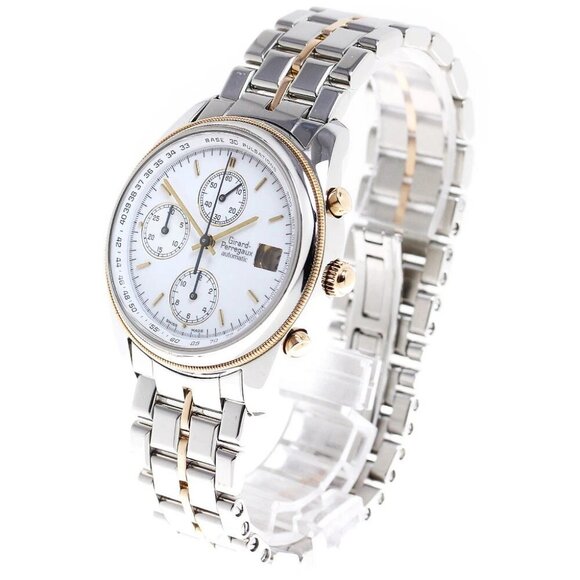 GIRARD-PERREGAUX Gold Plated4900 4910 Chronograph Automatic Men's Watch - Picture 1 of 12